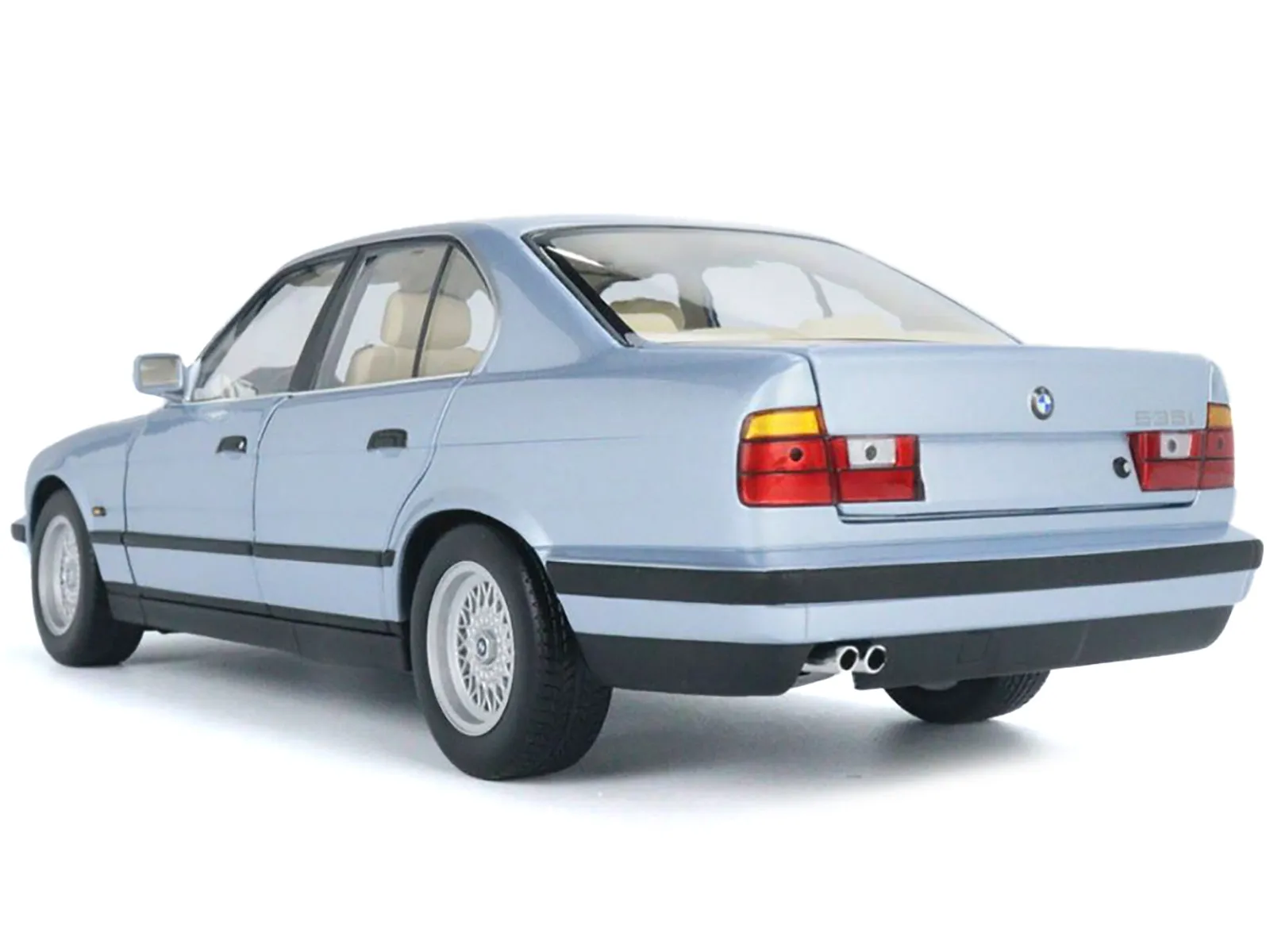 1988 BMW 535i (E34) Light Blue Metallic 1/18 Diecast Model Car by Minichamps