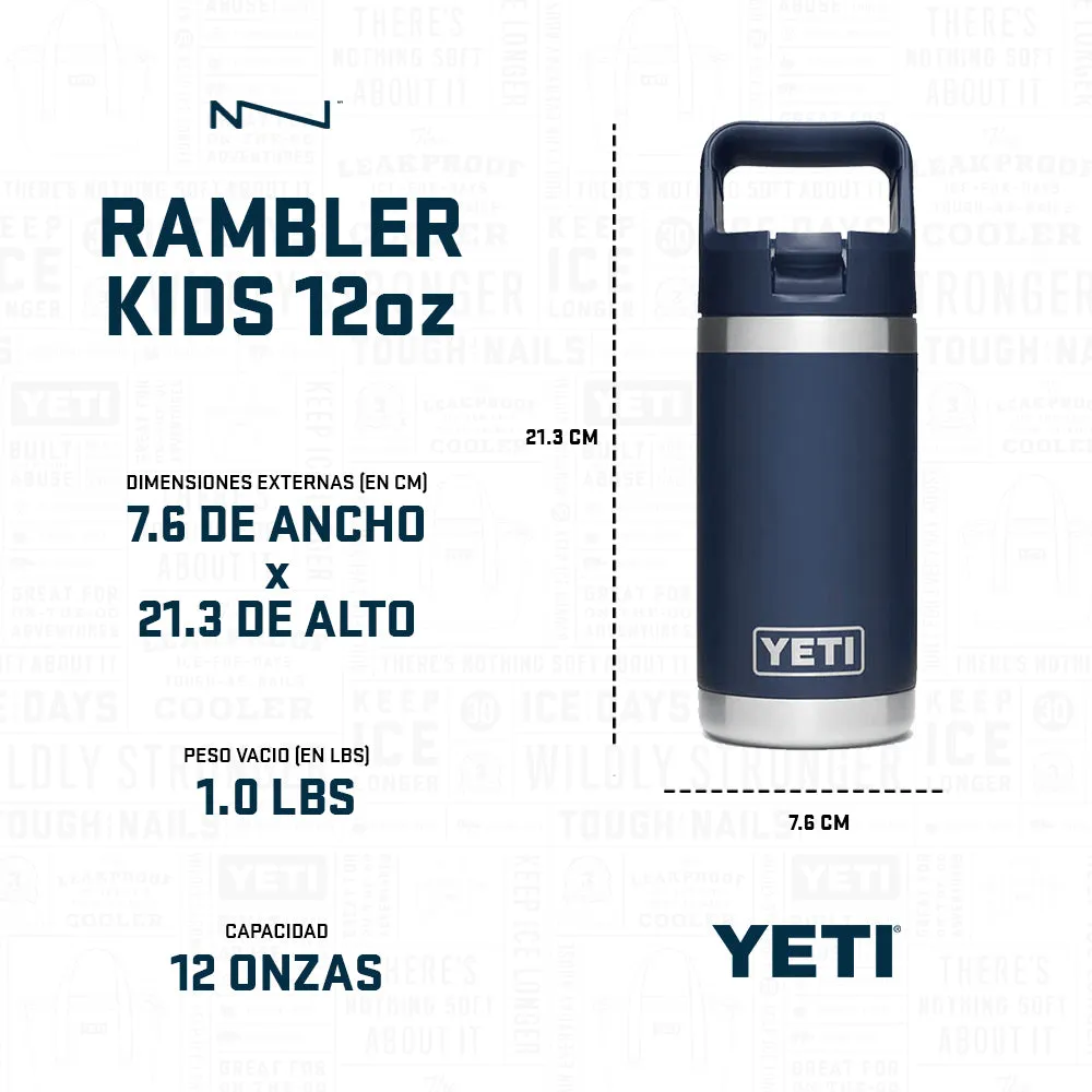 21071500018 TERMO RAMBLER 12 OZ PARA NIO REEF BLUE MARCA YETI