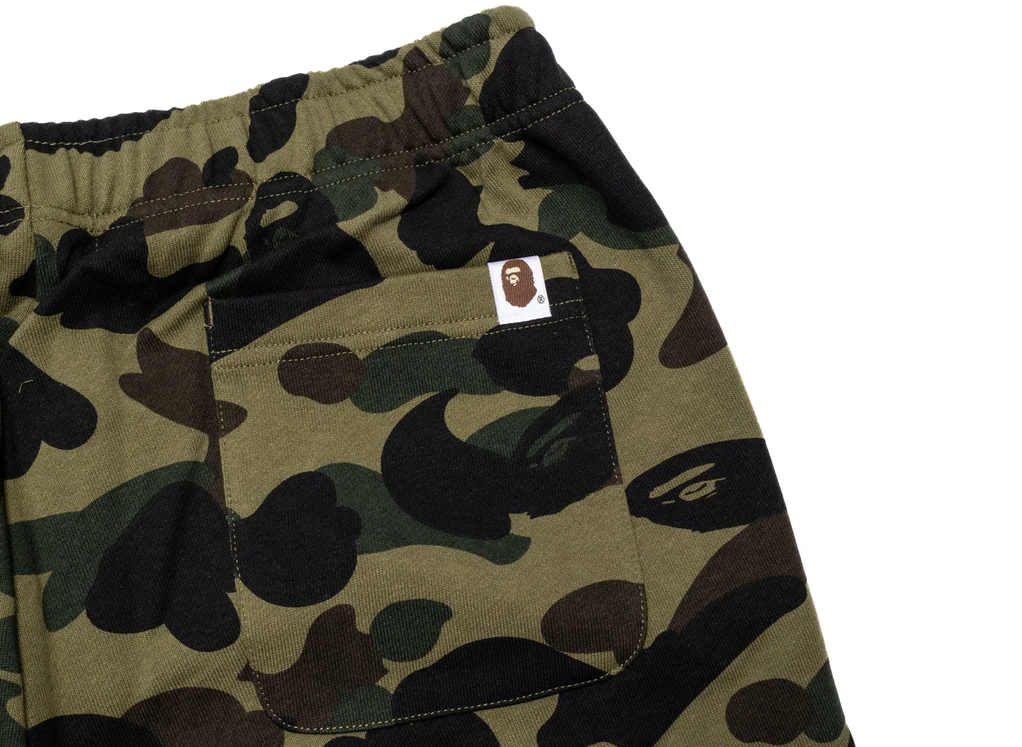 A Bathing Ape 1st Camo Shark Sweatpants in Green