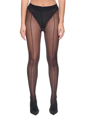 A Tights (14892-MUGLER-A-BLACK)