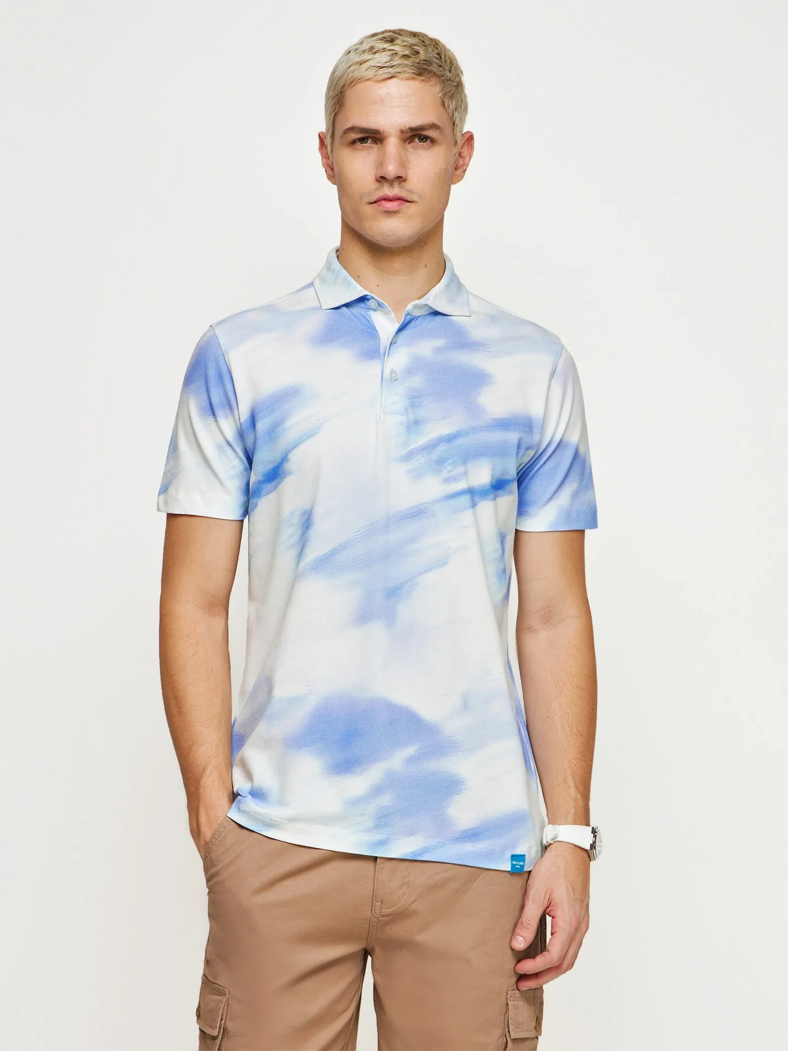 Abstract Print Polo