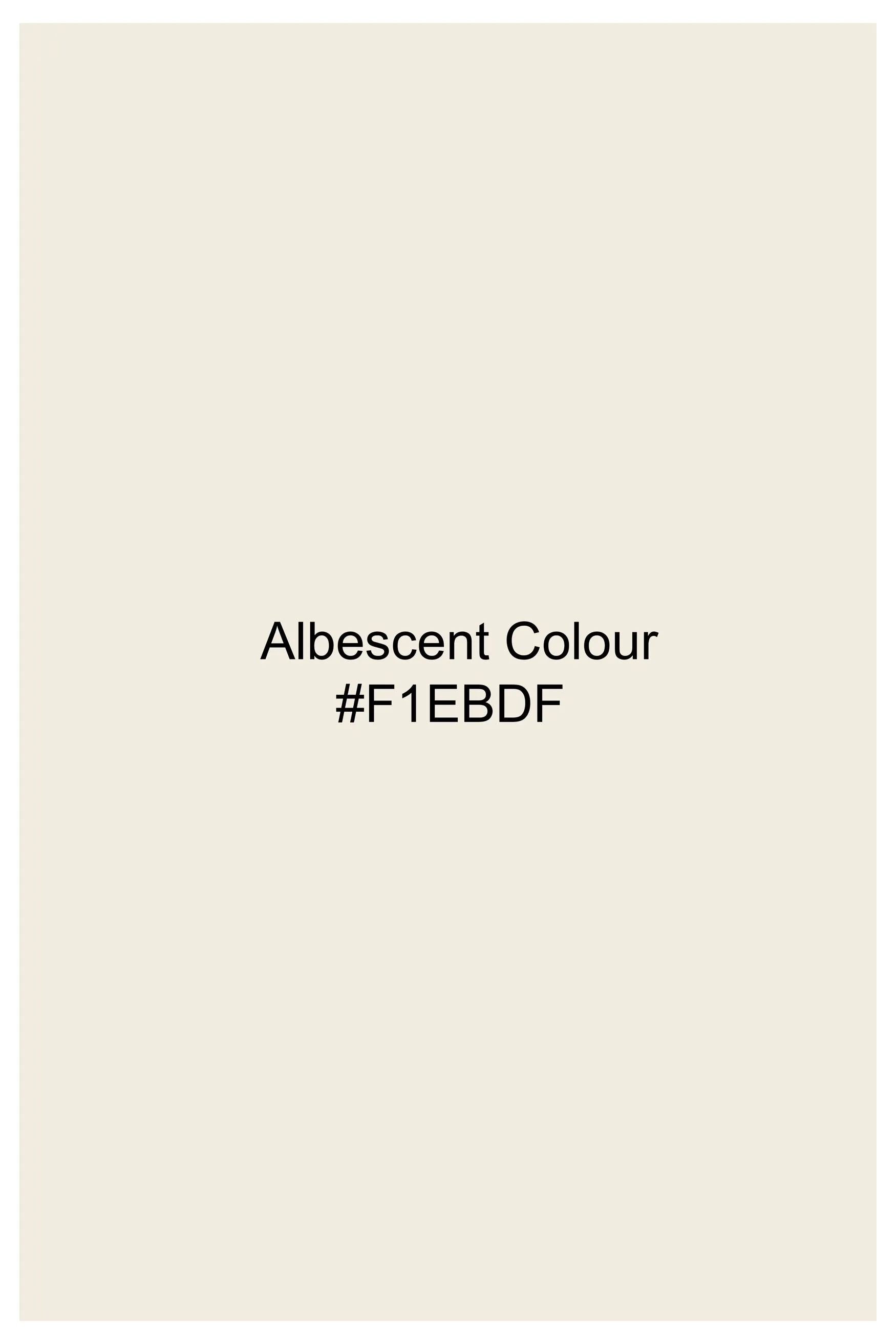 Albescent Cream Subtle Sheen Super Soft Premium Cotton Shorts