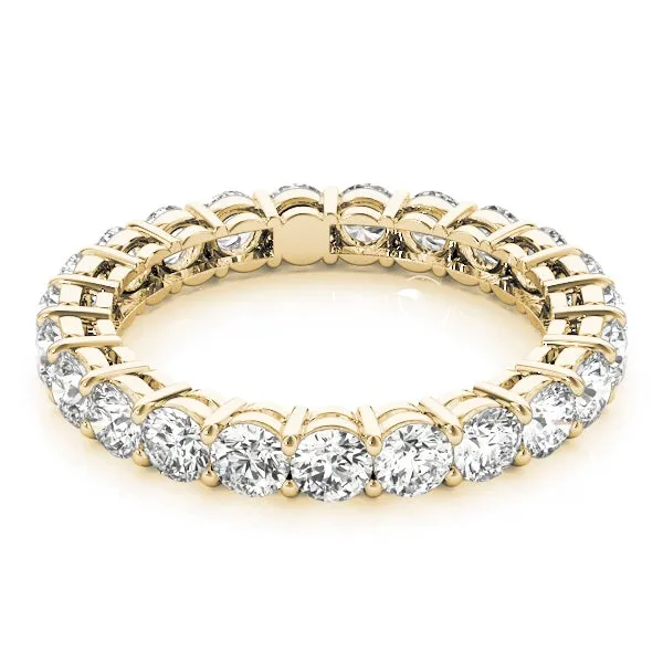 AMOUR 3 Carat Diamond Eternity Band in 14K/ 18K/ Platinum GIA Graded 15 pointer G Color SI1 Clarity By Mike Nekta SIZE 6