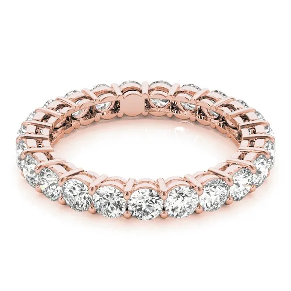 AMOUR 3 Carat Diamond Eternity Band in 14K/ 18K/ Platinum GIA Graded 15 pointer G Color SI1 Clarity By Mike Nekta SIZE 6