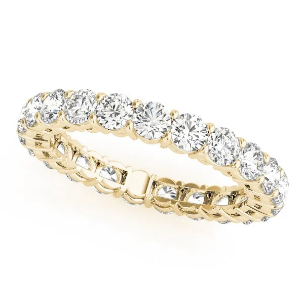 AMOUR 3.40 Carat Diamond Eternity Band in 14K/ 18K/ Platinum GIA Graded 15 pointer G Color SI1 Clarity By Mike Nekta SIZE 9