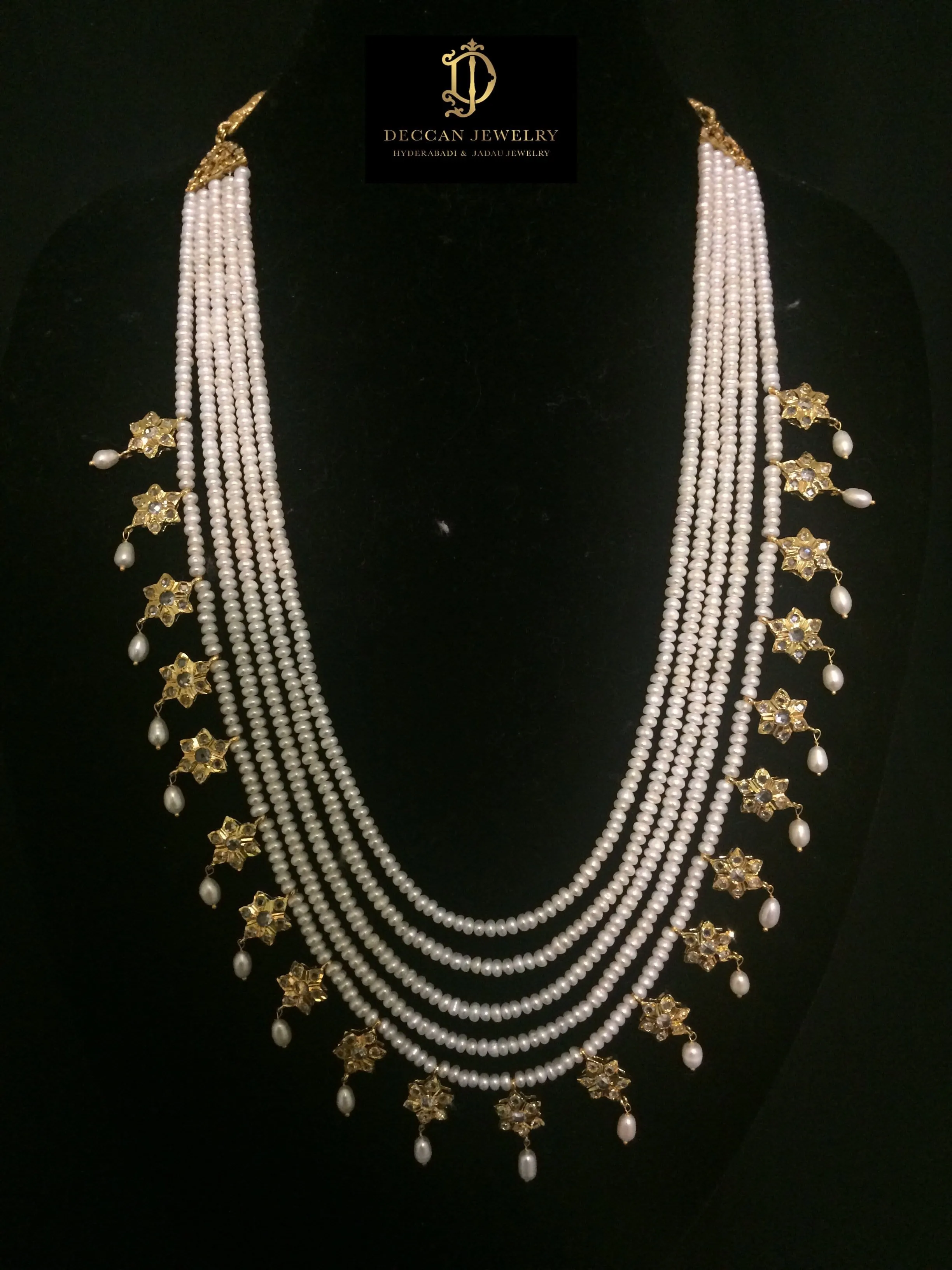 Anamra natural pearls bridal set (SHIPS IN 4 WEEKS  )