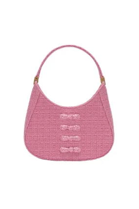 BABY PINK TWEED MINI TOP HANDLE BAG