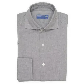 BARBA Napoli for Dandylife Gray Brushed Cotton Shirt EU 38 NEW US 15