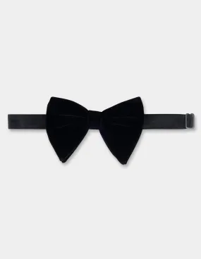 Black S Velvet Bow Tie