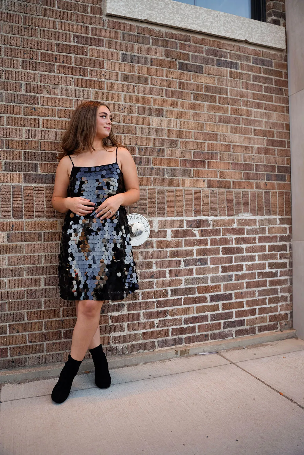 Black Sequin Dress