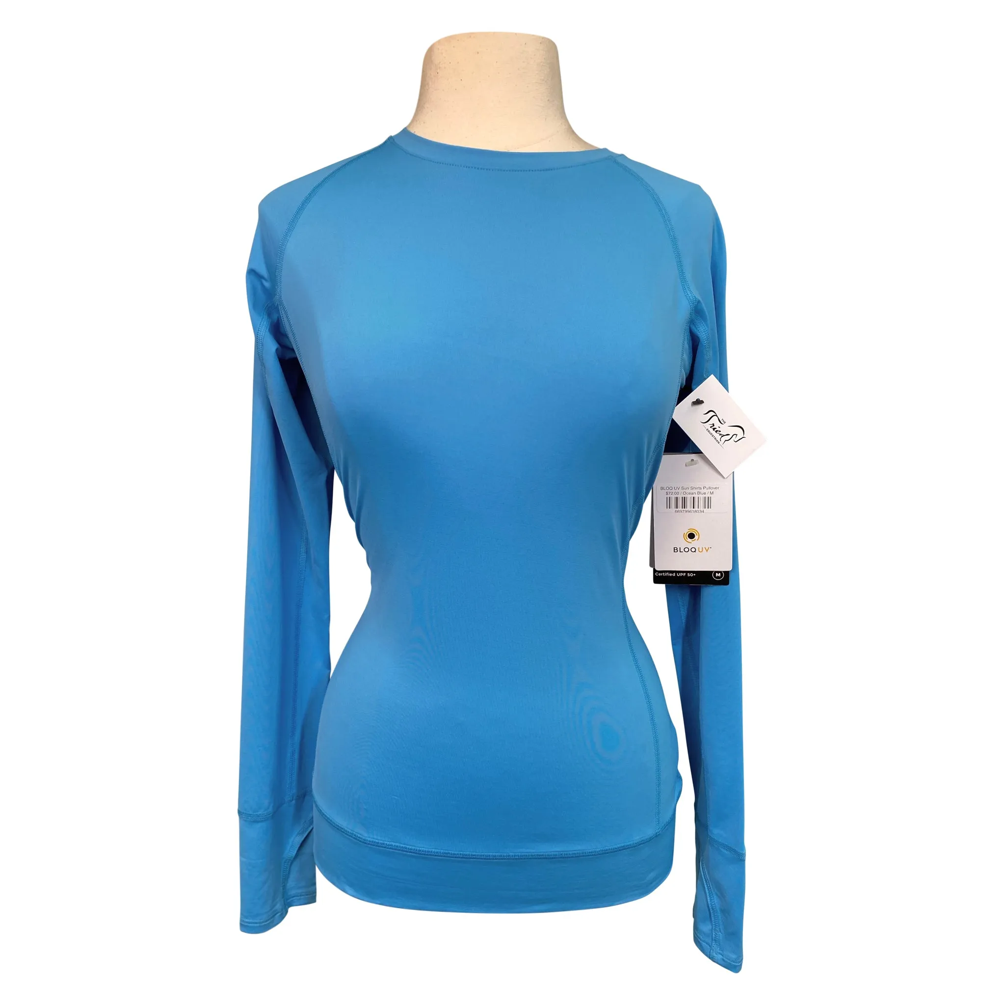 BloqUV Pullover Sun Shirt  in Ocean Blue - Women's Medium