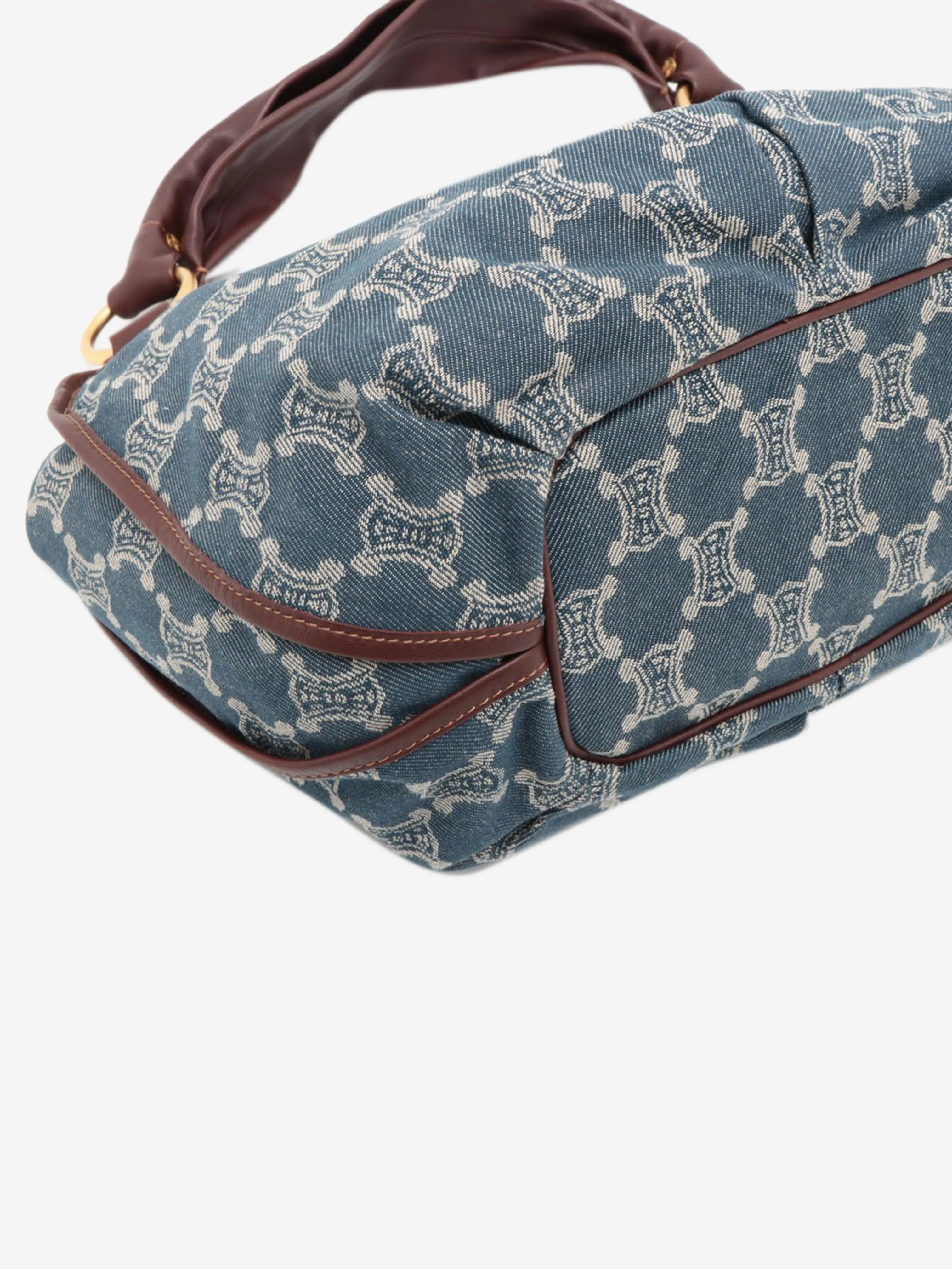 Blue 2007 Macadam monogram denim bag