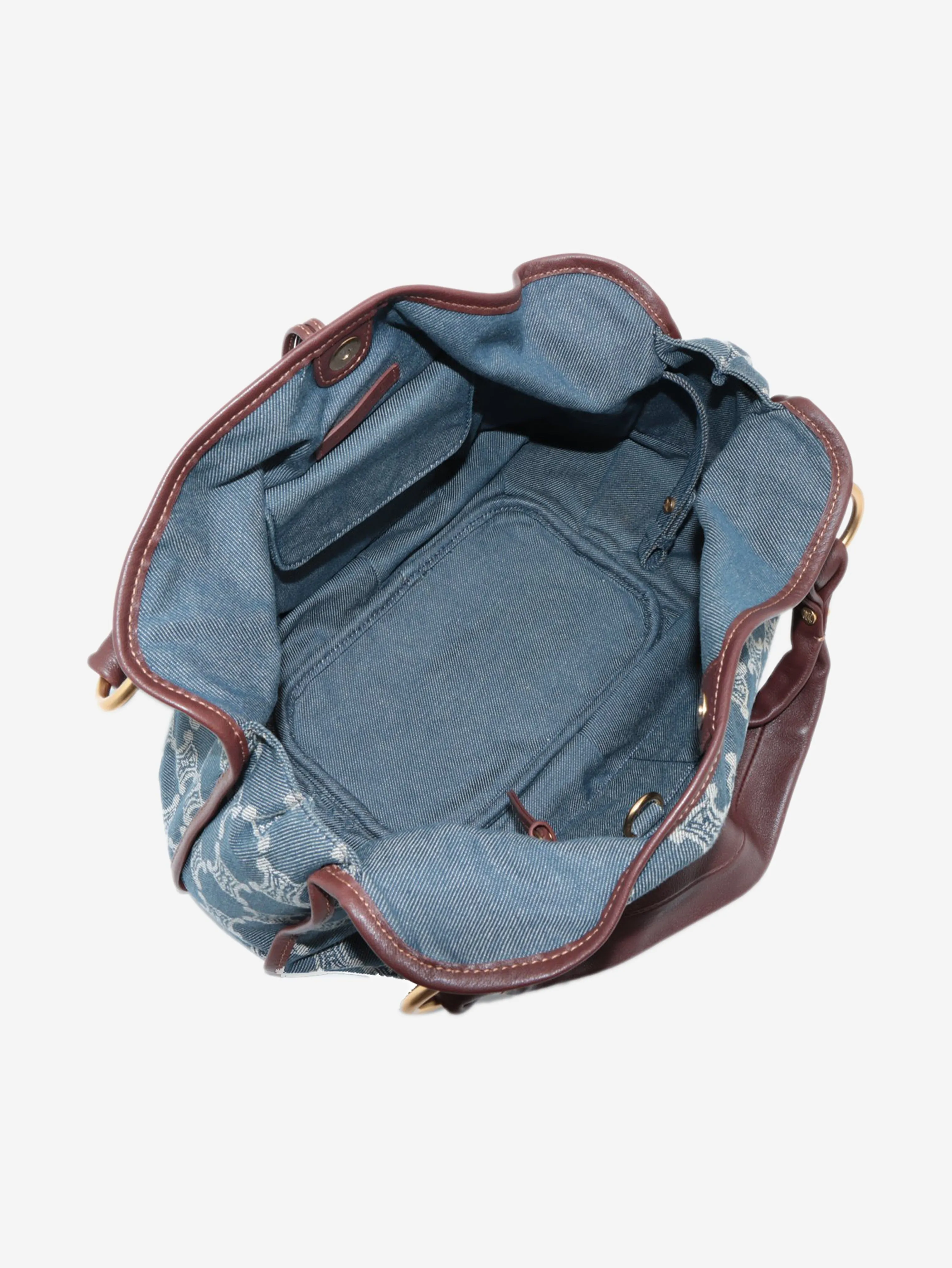 Blue 2007 Macadam monogram denim bag