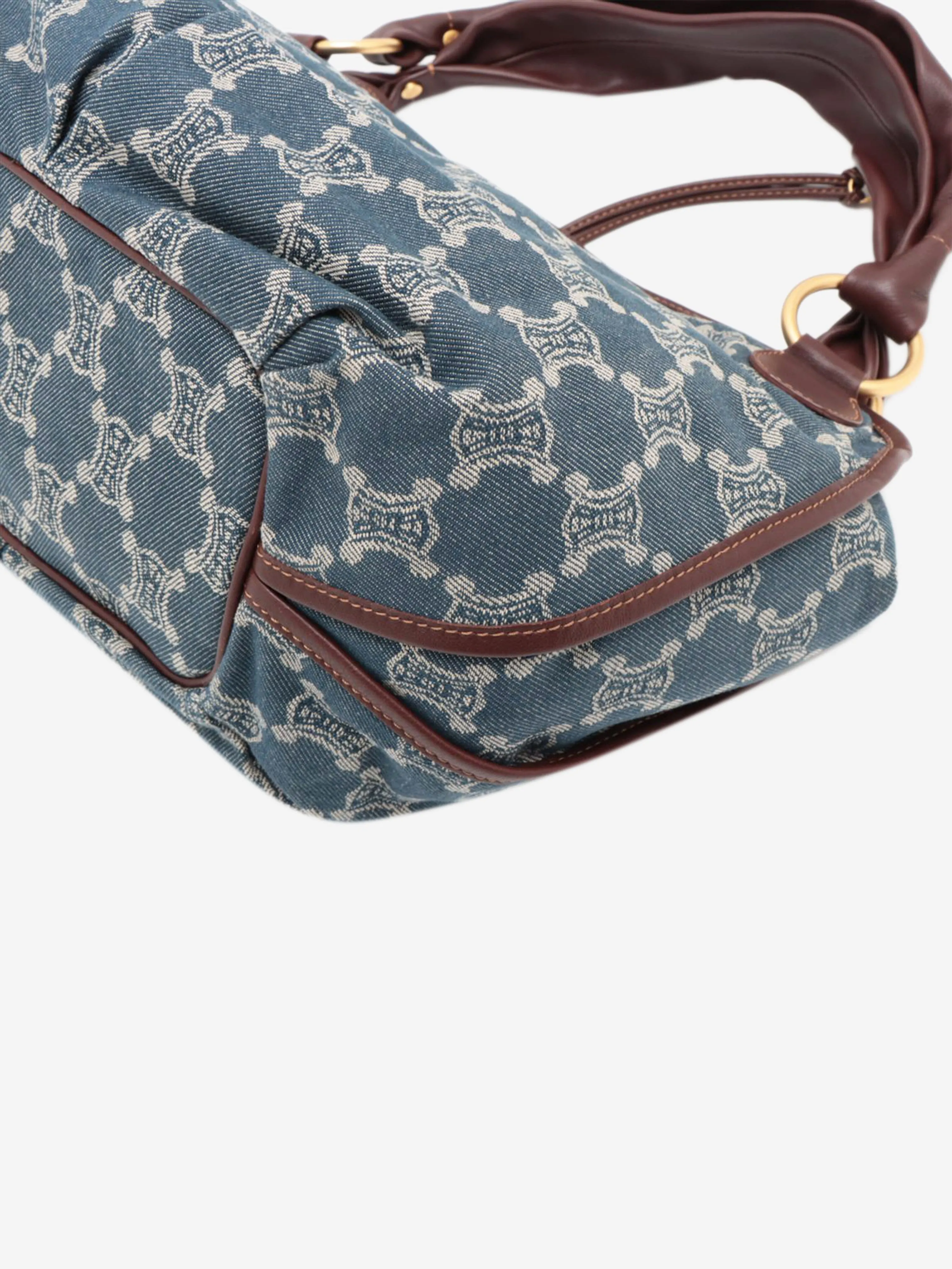 Blue 2007 Macadam monogram denim bag