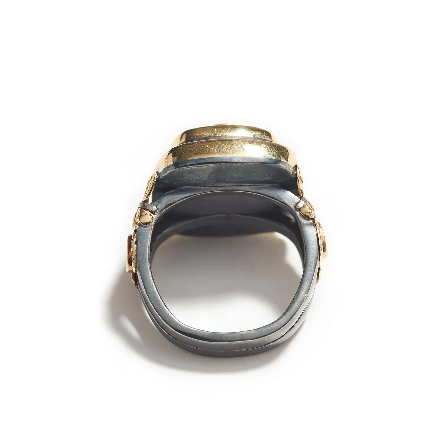 Blue Brown Medley Ring