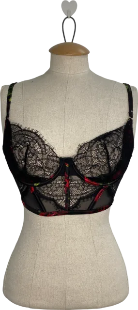 boux avenue Black Lace Bra UK 32D