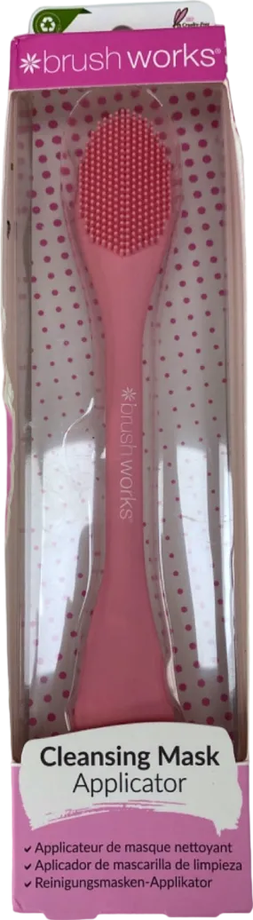 Brushworks Cleansing Mask Applicator Pink No Size