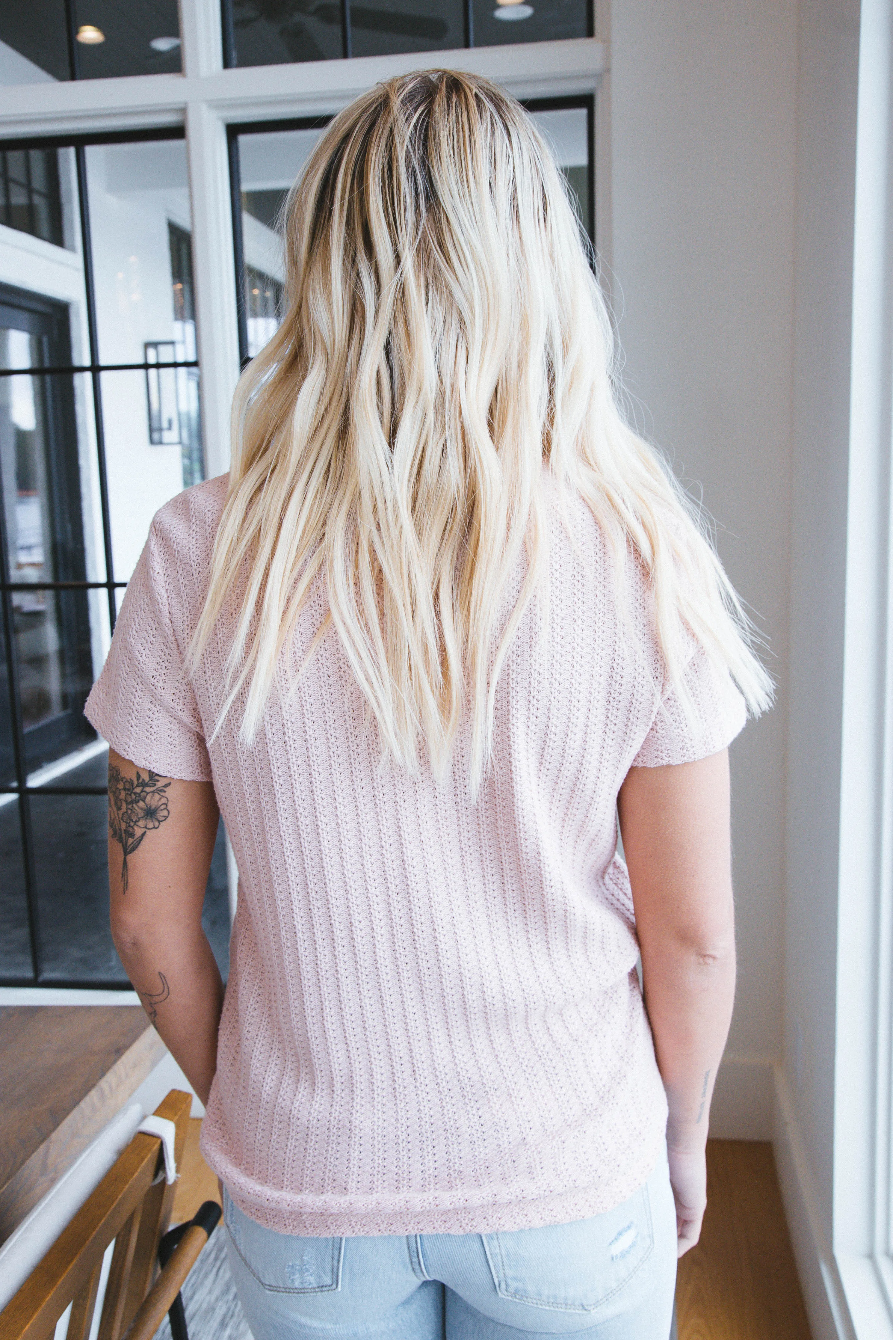 By My Side Tie Tee, Rose Smoke | Sanctuary