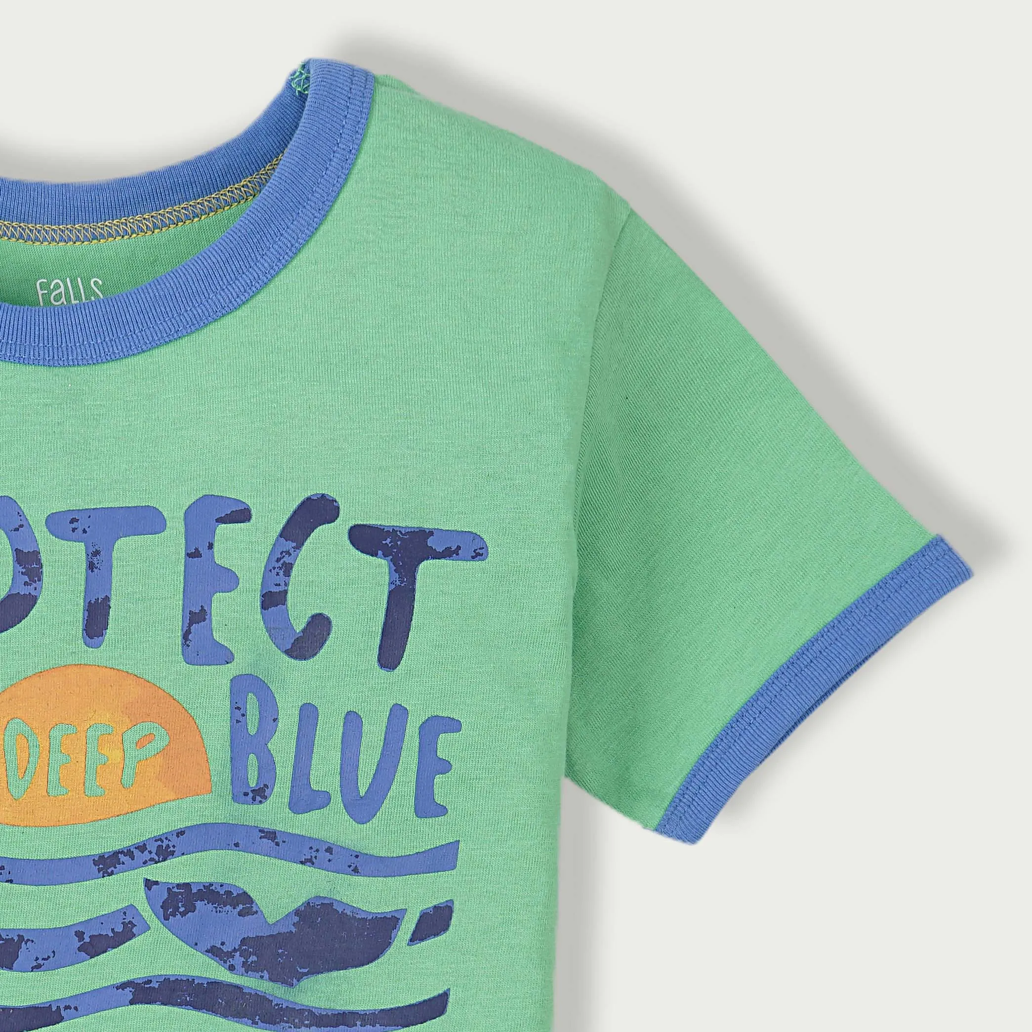 C1574 FCK Protect Our Deep Blue Green T-Shirt