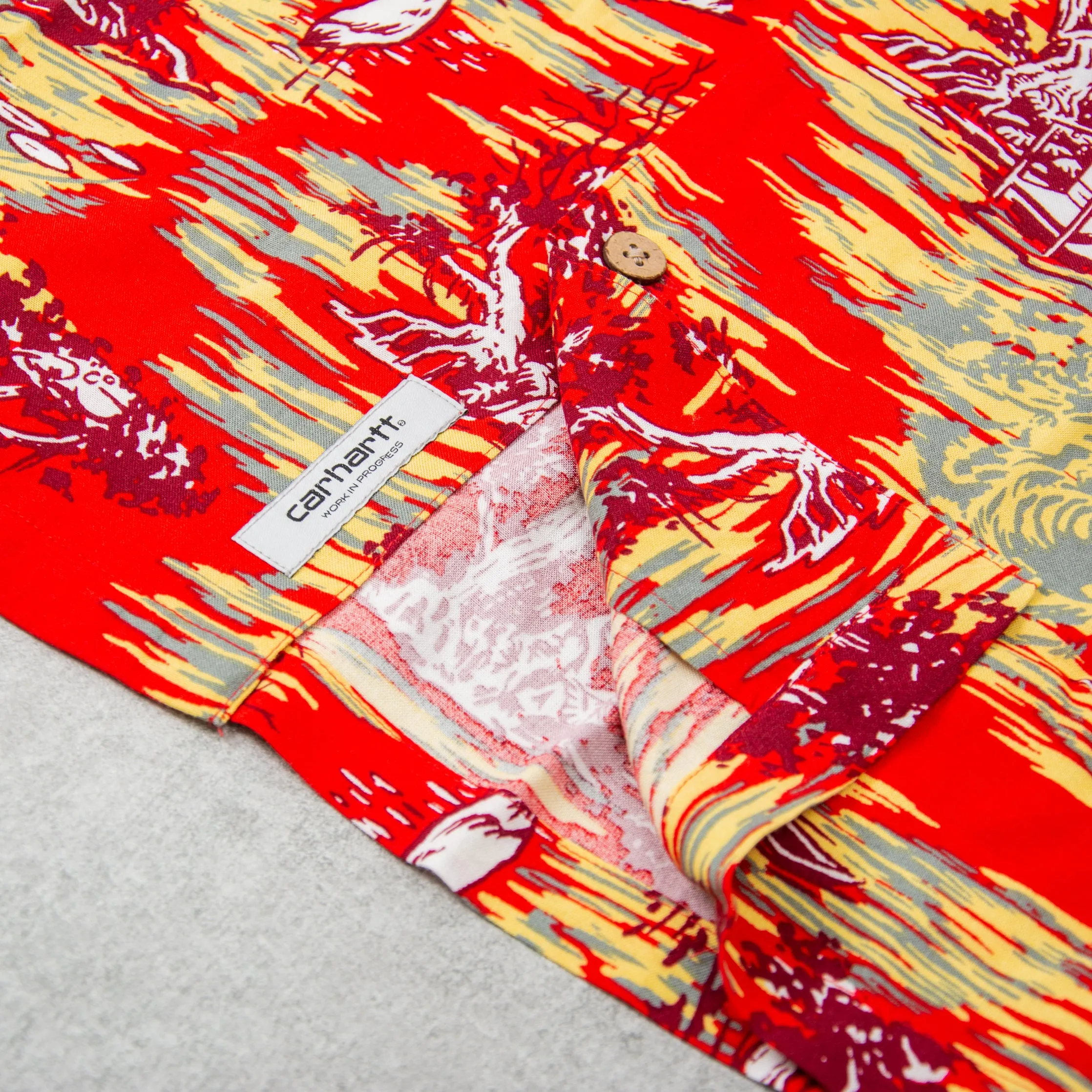 Carhartt WIP Bayou Shirt - Red Sunset