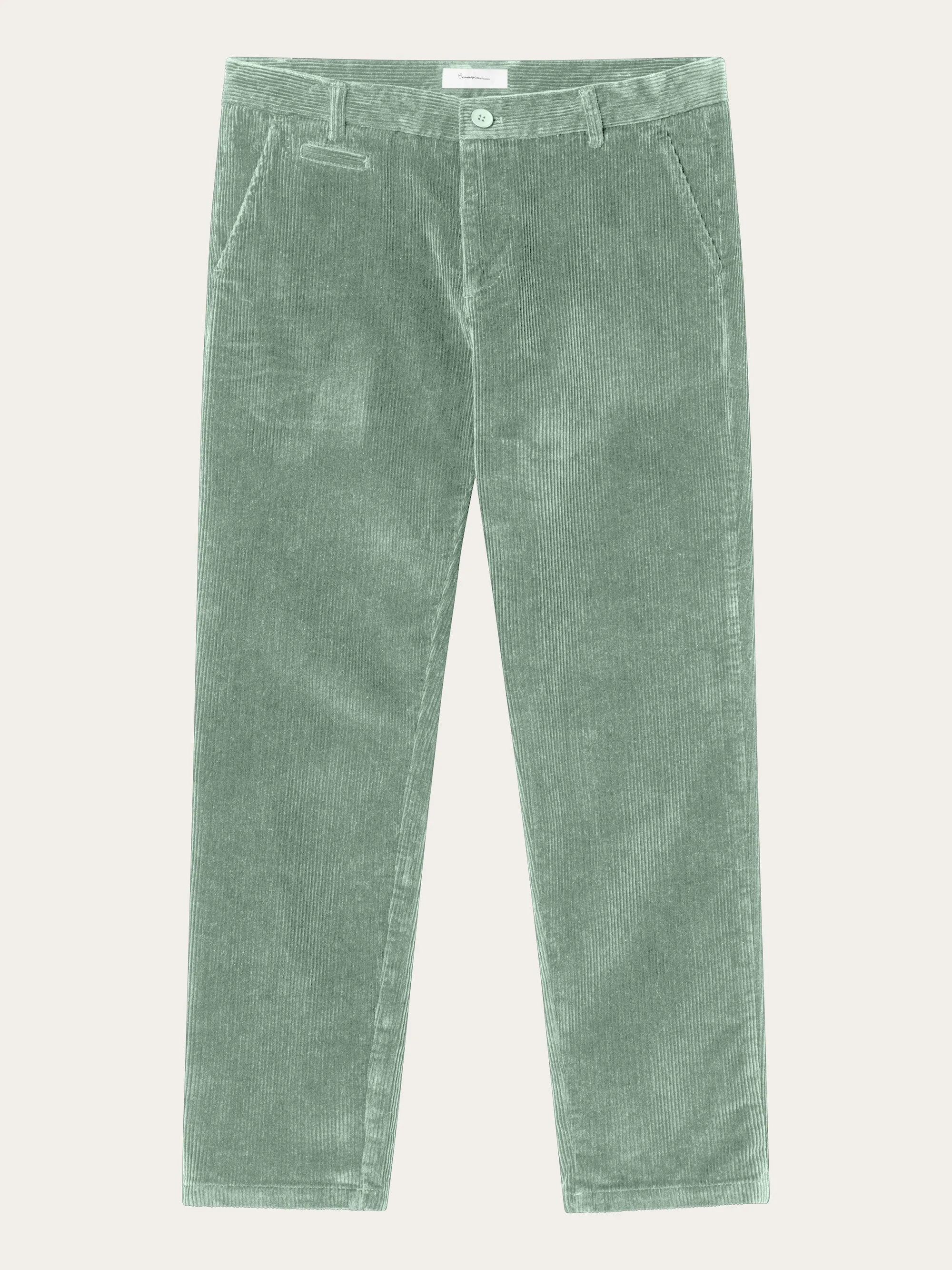 CHUCK regular 8-wales corduroy chino pants - Lily Pad