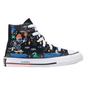 Converse high-top sneakers for children in black Ctas Hi 670212C canvas