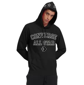 Converse Men's sweatshirt with hood and kangaroo pockets 10024982-A01 black