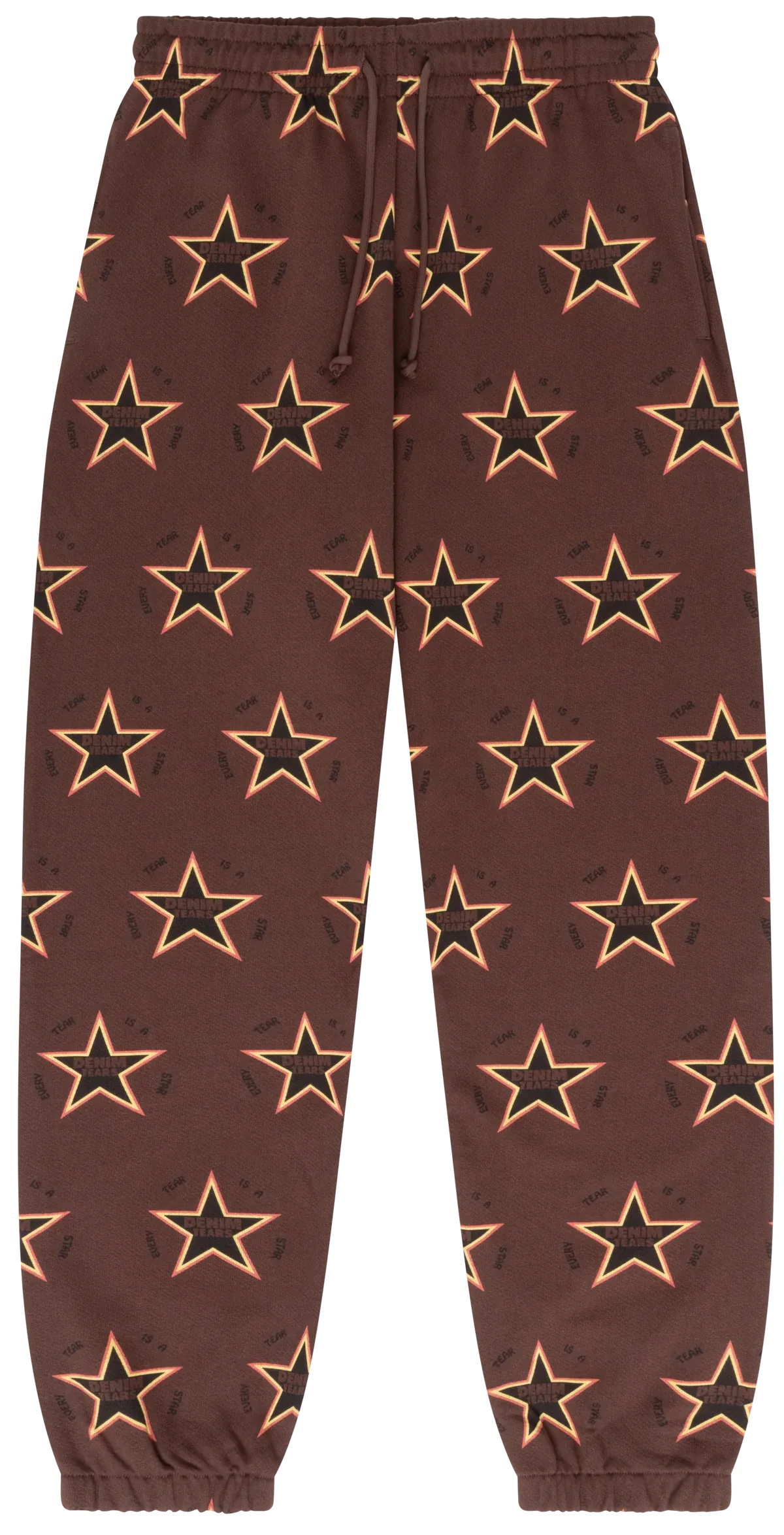 DENIM TEARS - EVERY TEAR IS A STAR SWEATPANTS BROWN