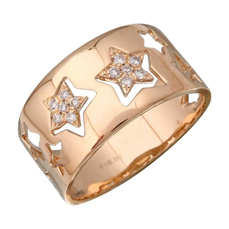 Diamond Cigar Cutout/Diamond Star Ring