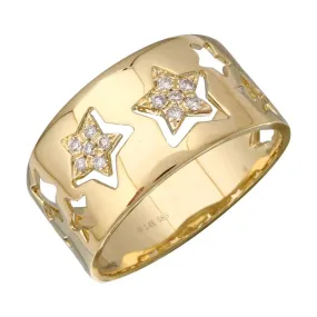 Diamond Cigar Cutout/Diamond Star Ring