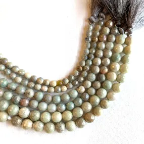 Diamond Dust Coated Amazonite - Short Strand