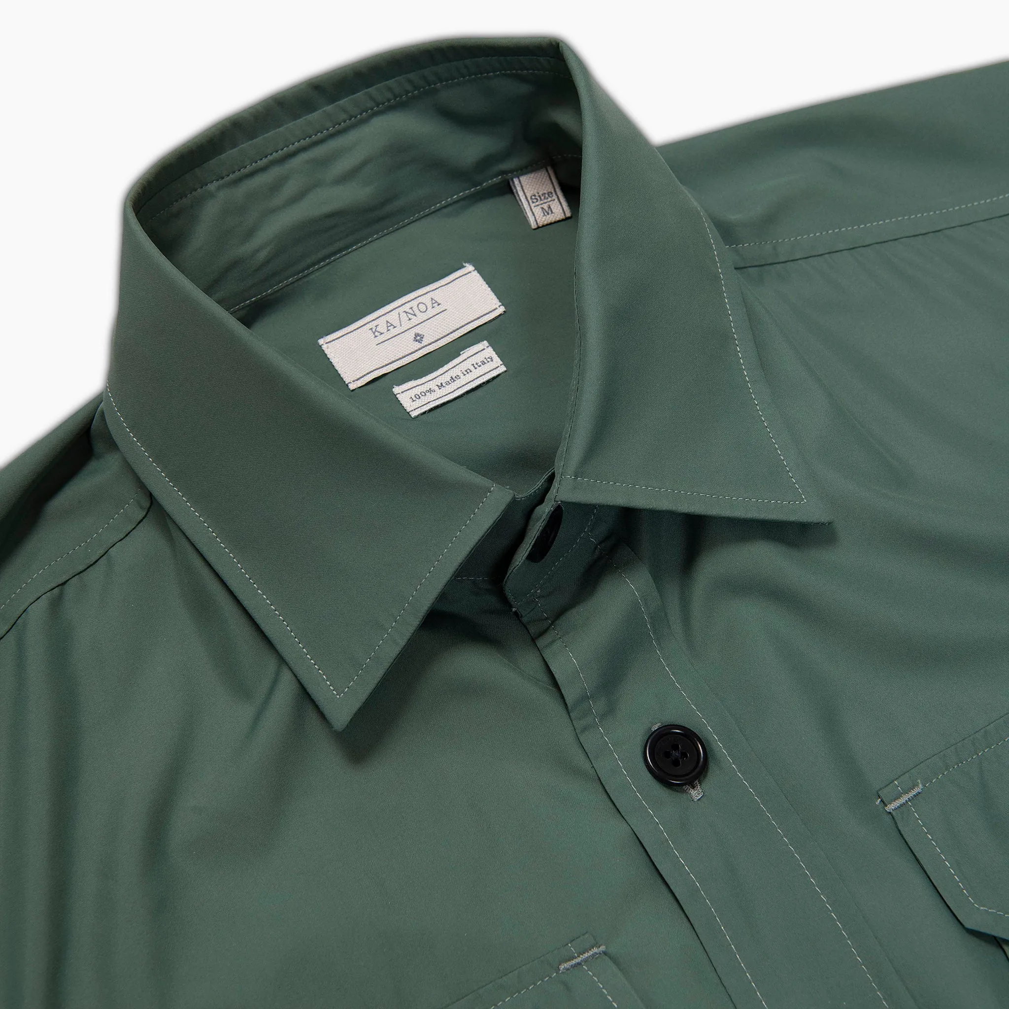 Donato outer jacket / shirt in recycled polyester (valley green)