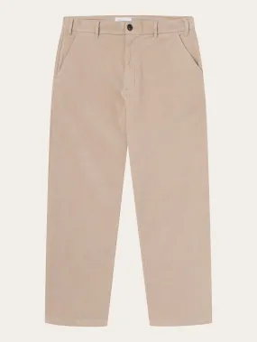 FLINT wide corduroy chino pants - Light feather gray