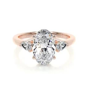 Kamala Lab Grown Diamond Ring -14K Rose Gold