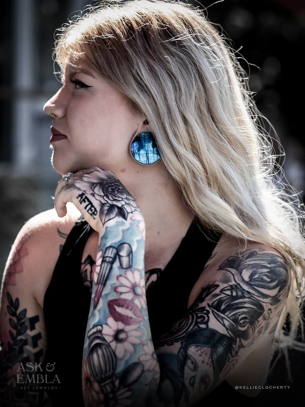 Labradorite Stone Plugs