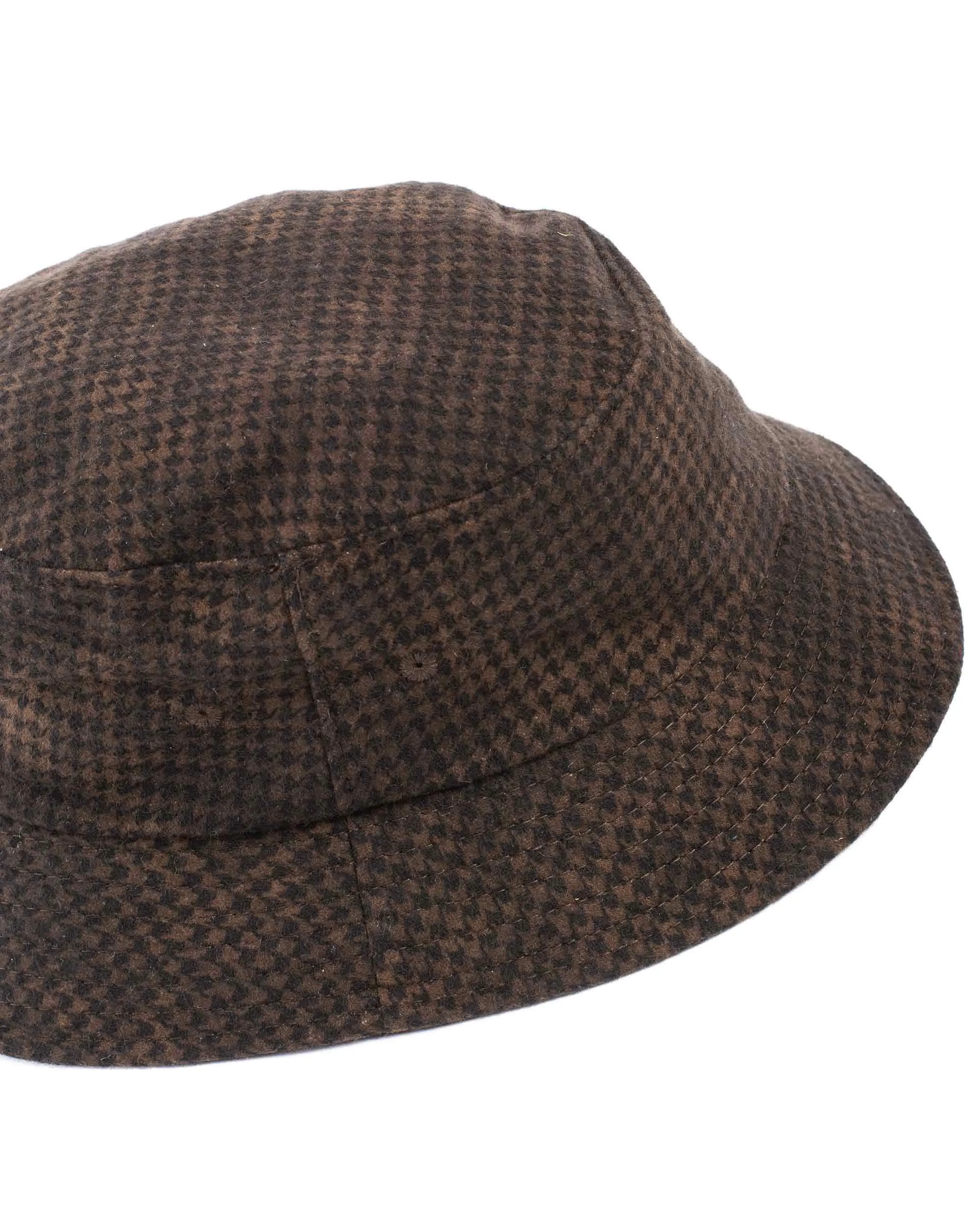 Lite Year Houndstooth Bucket Hat Brown