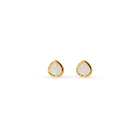 LUXE Moonstone Semi-Precious Stud Earrings