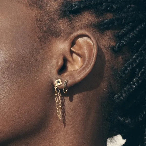 Lyre Earrings - Gold