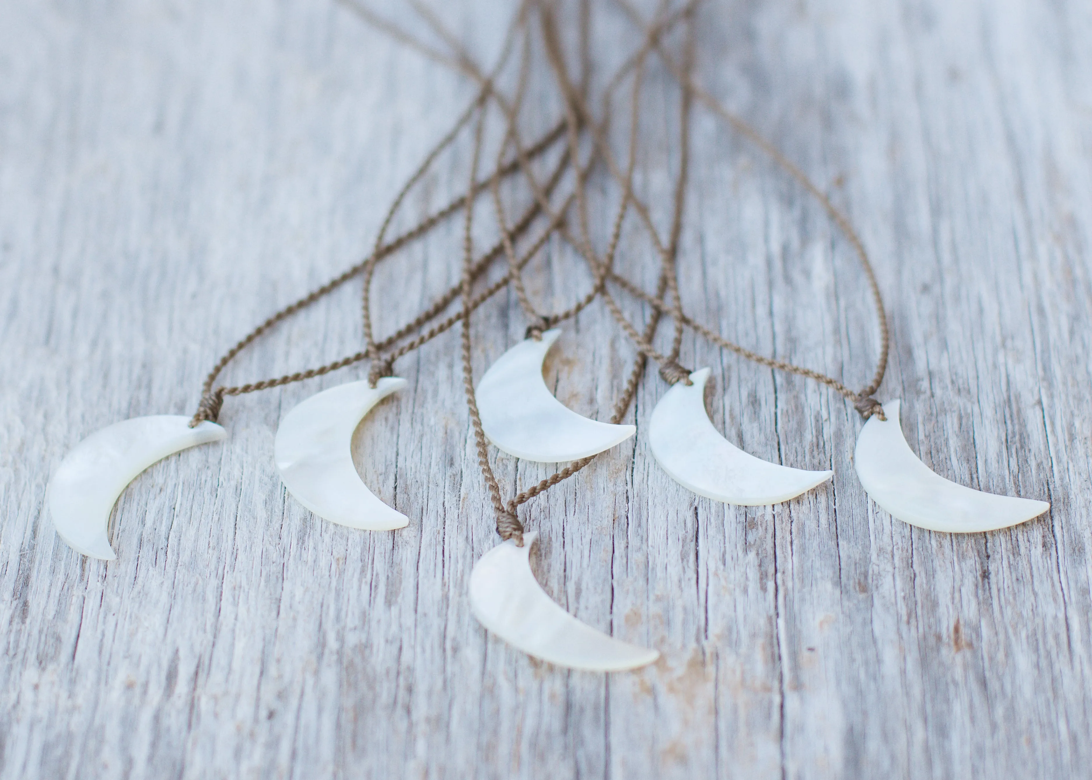 Mother of Pearl Moon Necklace