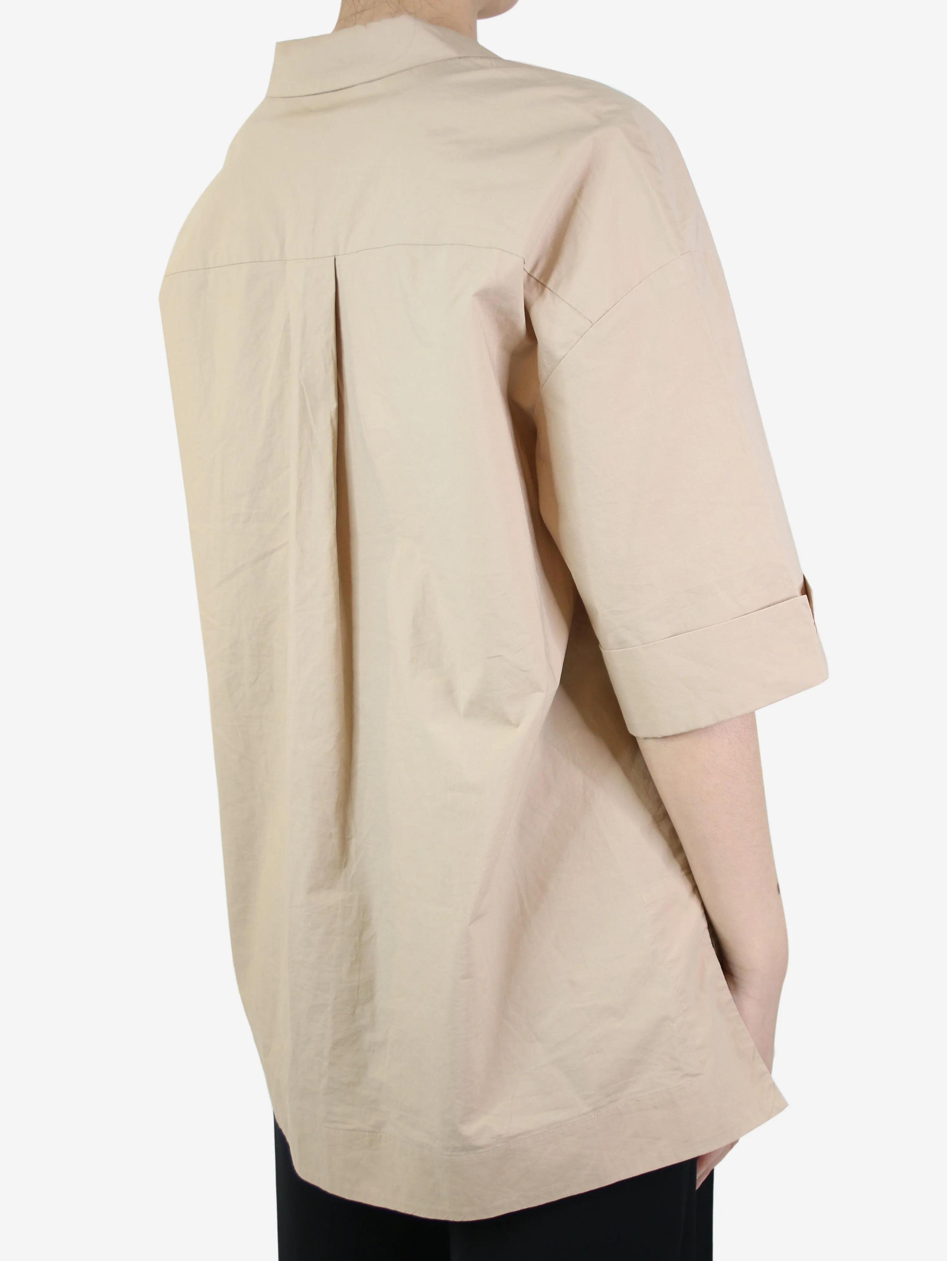 Neutral short-sleeved shirt - size IT 42