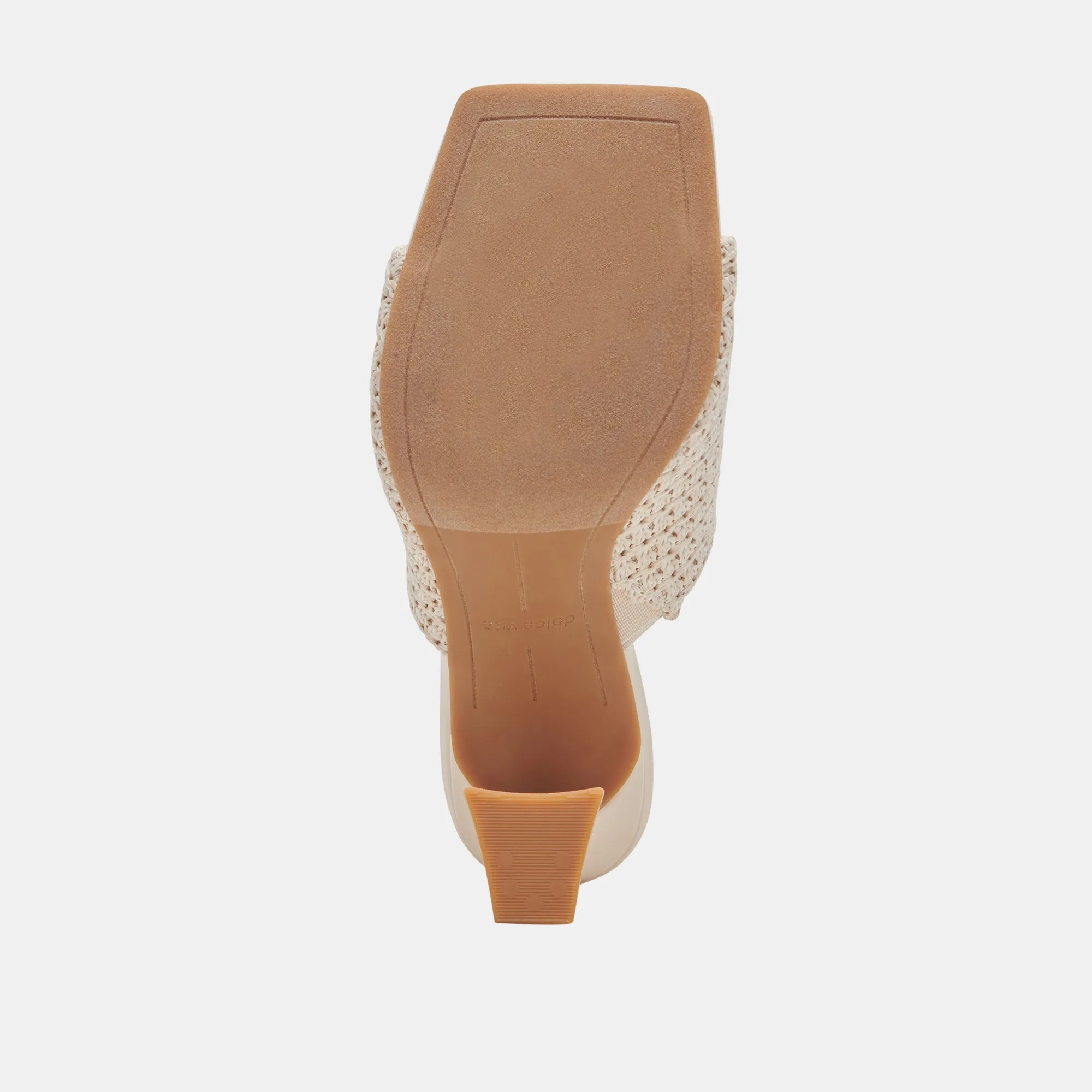 NOVIS HEELS CREAM WOVEN