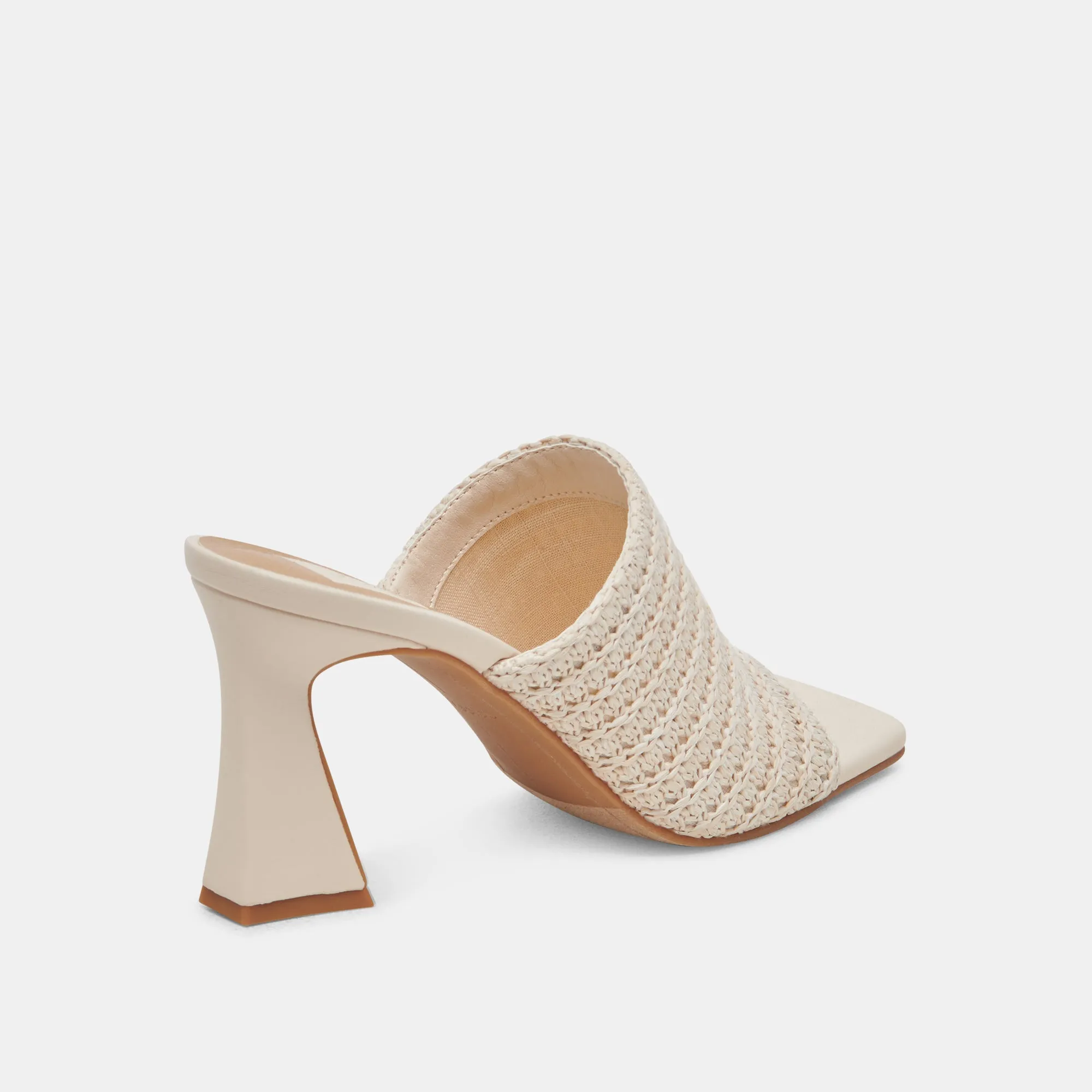 NOVIS HEELS CREAM WOVEN