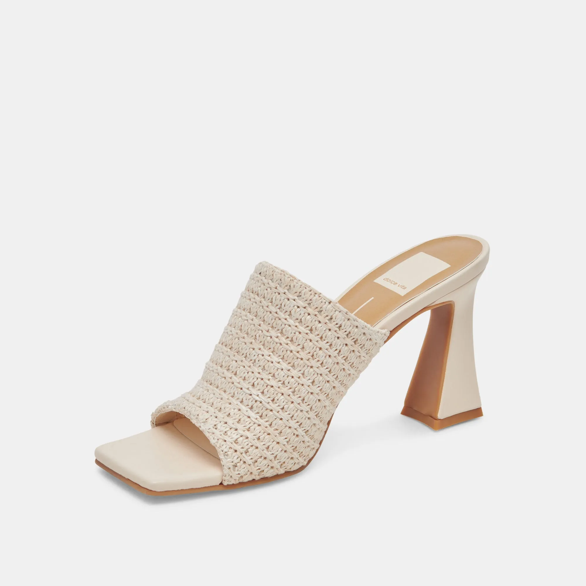 NOVIS HEELS CREAM WOVEN