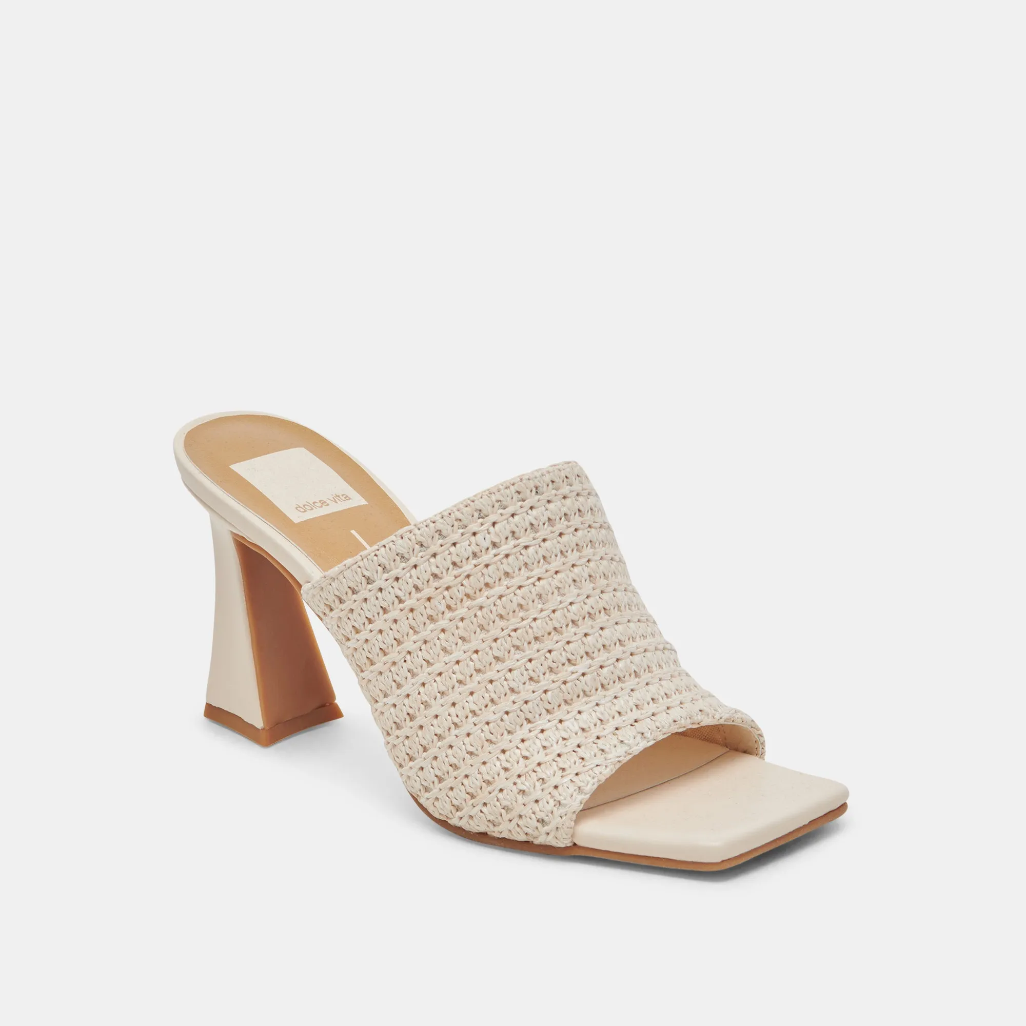 NOVIS HEELS CREAM WOVEN