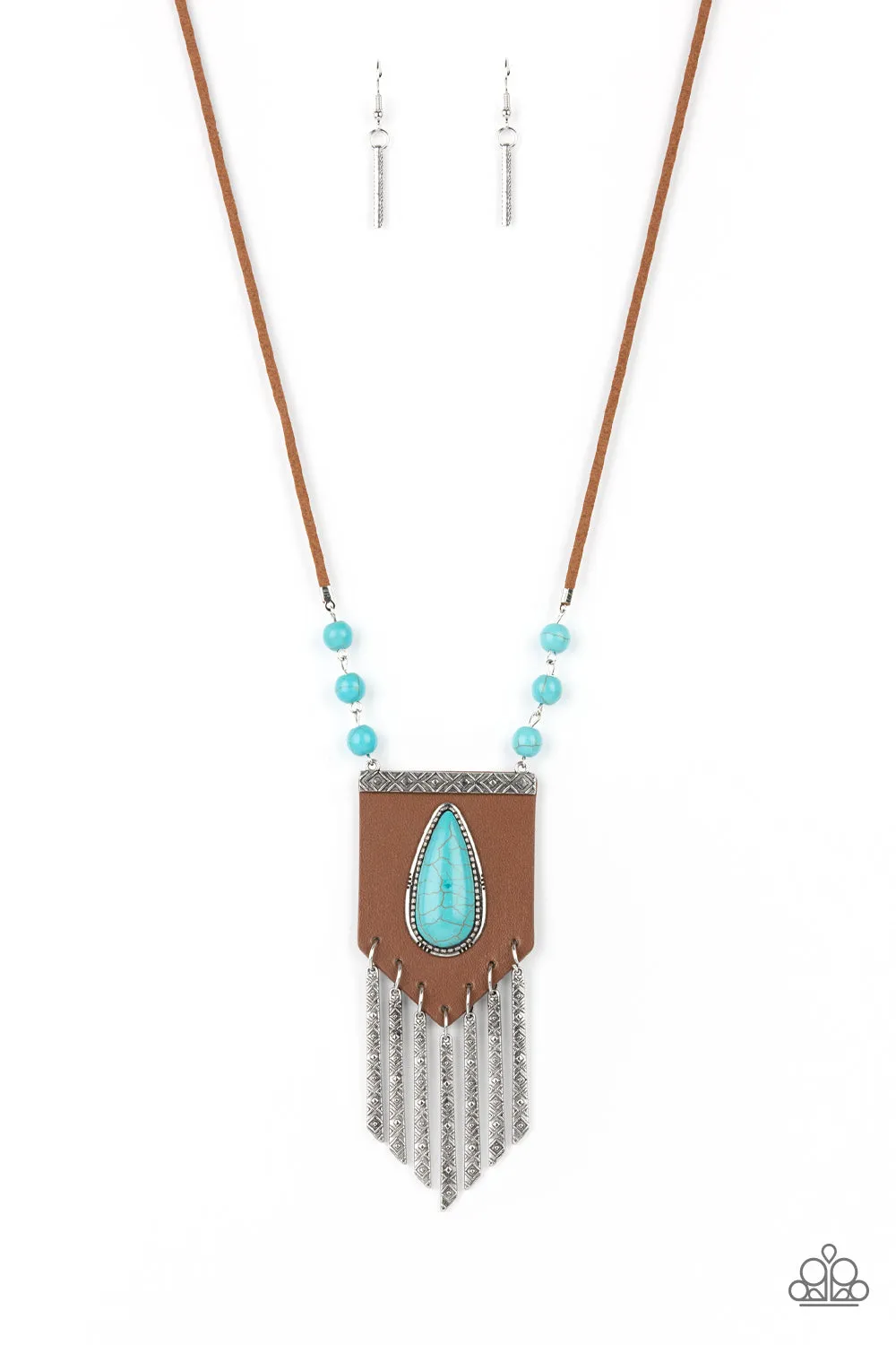 Paparazzi Enchantingly Tribal - Blue Stone Necklace