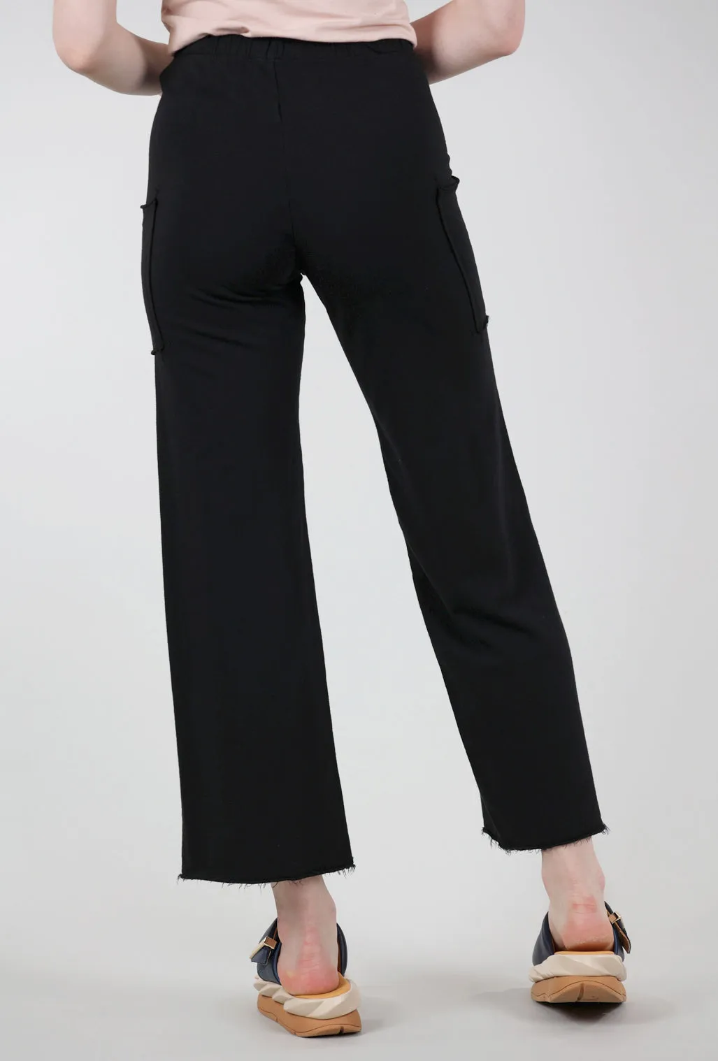 Patch-Pocket Long Pant, Black