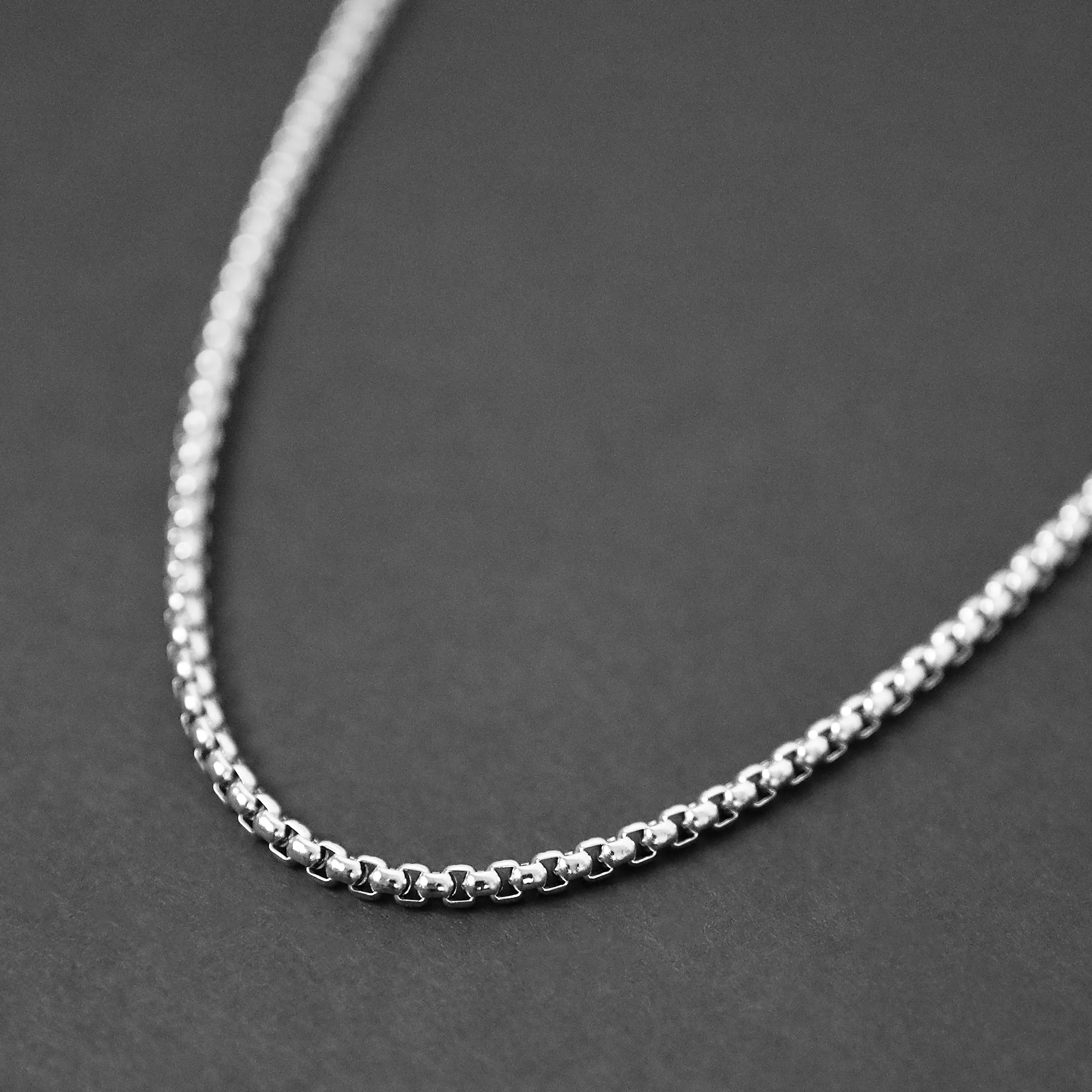 Personalized Box Chain - Silver 3mm