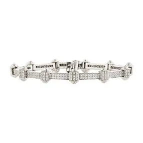 Philippe Charriol Celtic Noir Pave Diamond Bracelet in 18k Gold