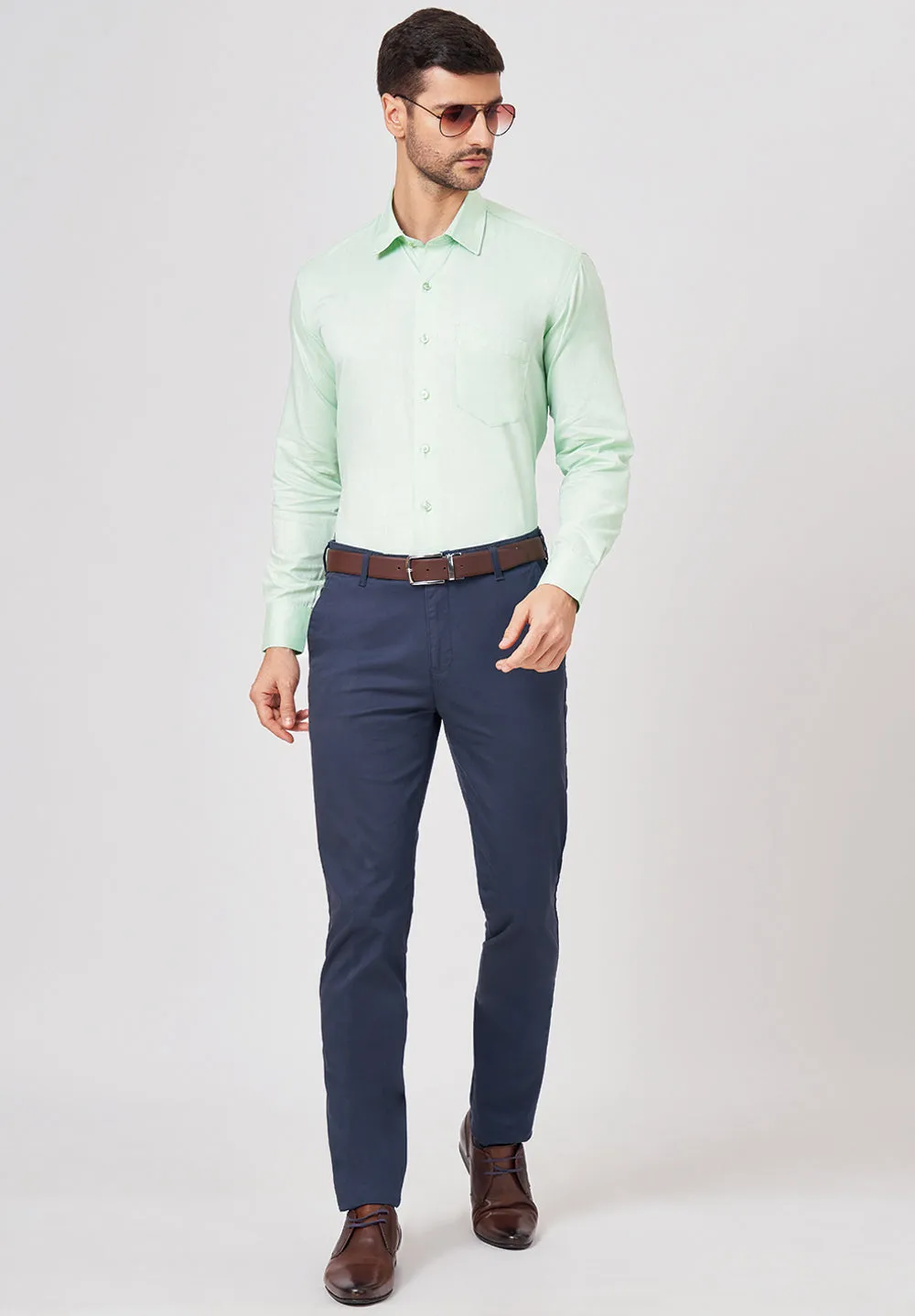 Pure Cotton Formal-Regular Fit Shirt - 43564