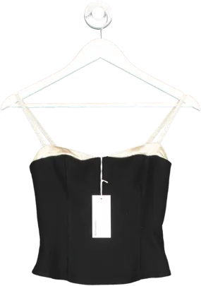 Reformation Black Melanie Top UK 6